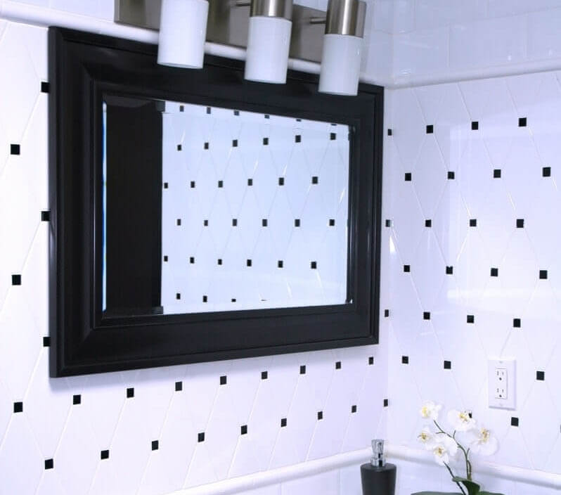 Classic black and white tile